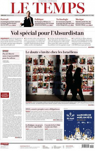 Le Temps - 18 Décembre 2023
