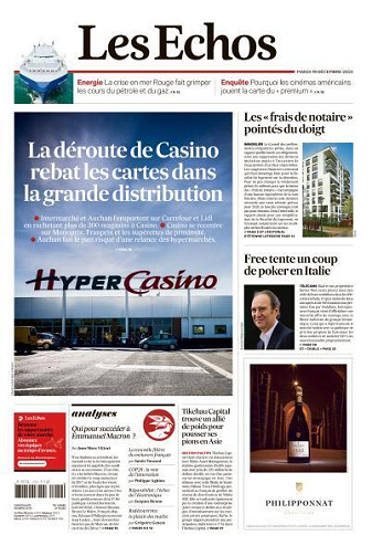 Les Echos du Mardi 19 Décembre 2023