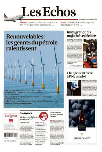 Les Echos du Mercredi 20 Décembre 2023