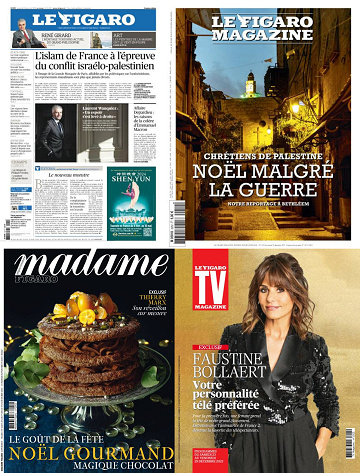 Pack Le Figaro et ses 3 suppléments - Vendredi 22 Décembre 2023