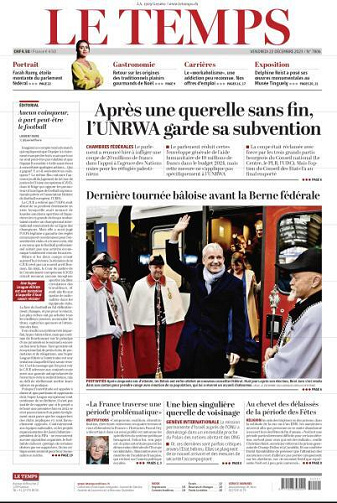 Le Temps - 22 Décembre 2023