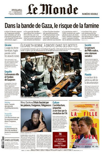 Le Monde du Dimanche 24 et Mardi 26 Décembre 2023