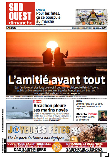 Sud Ouest (5 éditions) du Dimanche 24 Décembre 2023