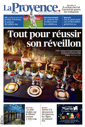 La Provence Marseille du Dimanche 24 décembre 2023