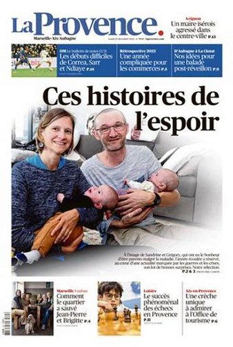 La Provence du Lundi 25 Décembre 2023 (6 Éditions)
