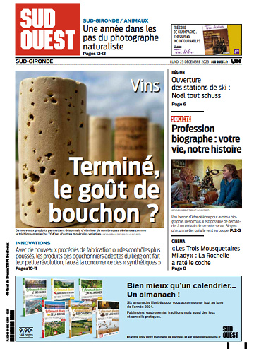 Sud Ouest (6 éditions) du Lundi 25 Décembre 2023
