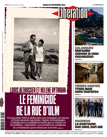 Libération du Mardi 26 Décembre 2023