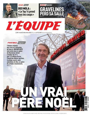 L’equipe du Mardi 26 Décembre 2023