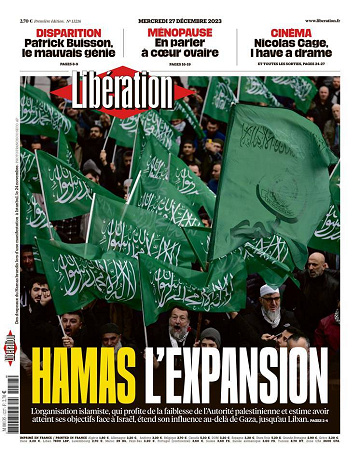 Libération du Mercredi 27 Décembre 2023