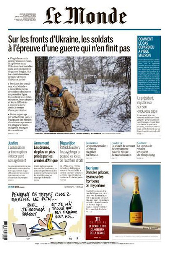 Le Monde du Jeudi 28 Décembre 2023