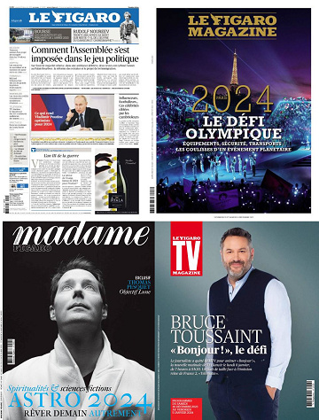 Pack Le Figaro et ses 3 suppléments - Vendredi 29 Décembre 2023