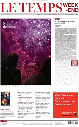 Le Temps - 30 Décembre 2023 - 2 Janvier 2024