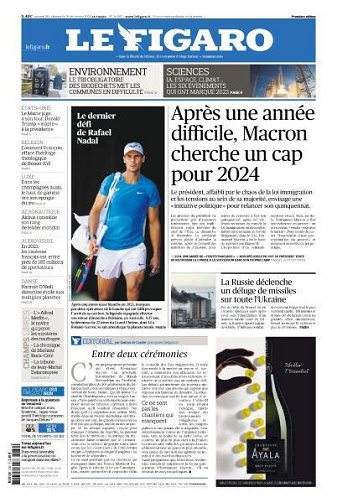 Le Figaro du Samedi 30 et Dimanche 31 Décembre 2023