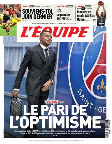 L’equipe du Samedi 30 Décembre 2023