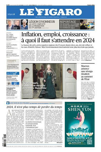 Le Figaro du Mardi 2 Janvier 2024
