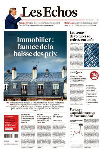 Les Echos du Mardi 2 Janvier 2024