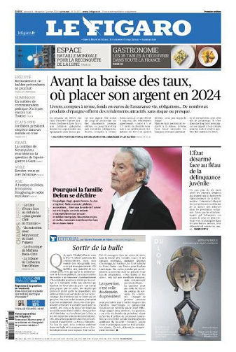 Le Figaro du Samedi 6 et Dimanche 7 Janvier 2024