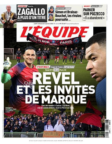 L’equipe du Dimanche 7 Janvier 2024