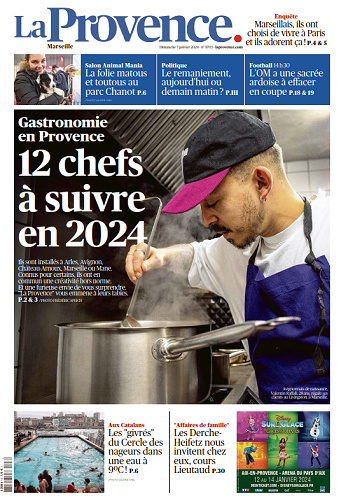 La Provence Marseille du Dimanche 7 Janvier 2024