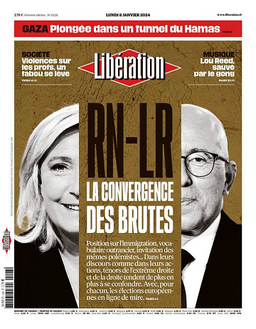 Libération du Lundi 8 Janvier 2024