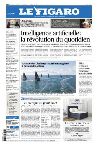 Le Figaro du Lundi 8 Janvier 2024