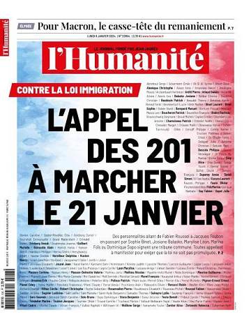 L’Humanite - 8 Janvier 2024