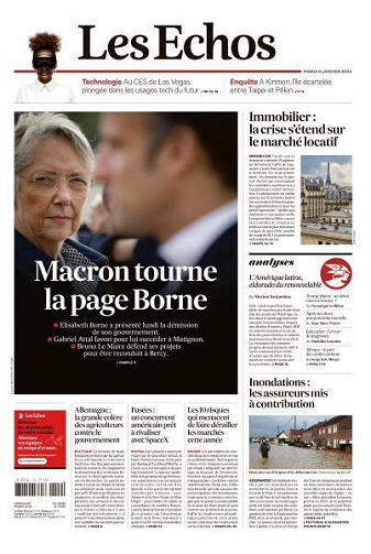 Les Echos du Mardi 9 Janvier 2024