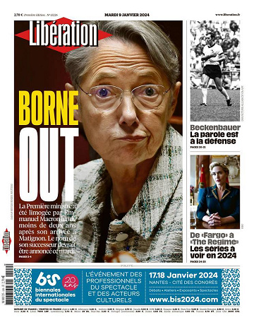 Libération du Mardi 9 Janvier 2024