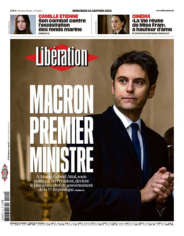 Libération du Mercredi 10 Janvier 2024