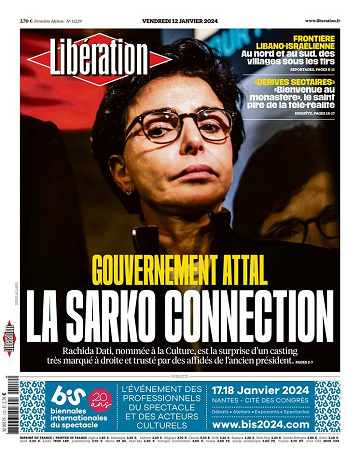 Libération du Vendredi 12 Janvier 2024