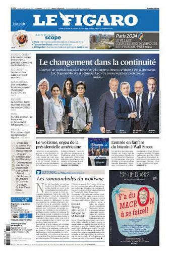 Le Figaro du Vendredi 12 Janvier 2024