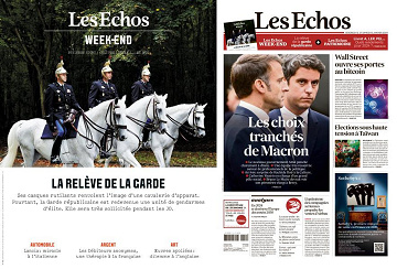 Pack Les Echos + Les Echos Week-end - Vendredi 12 Janvier 2024