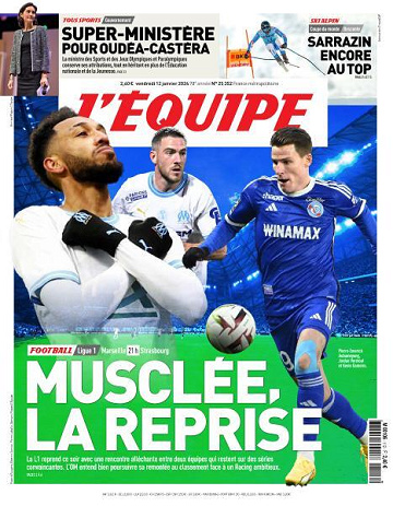 L’equipe du Vendredi 12 Janvier 2024