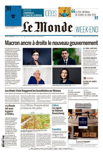 Le Monde du Samedi 13 Janvier 2024