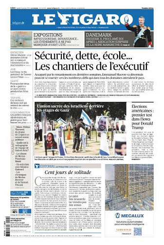 Le Figaro du Lundi 15 Janvier 2024