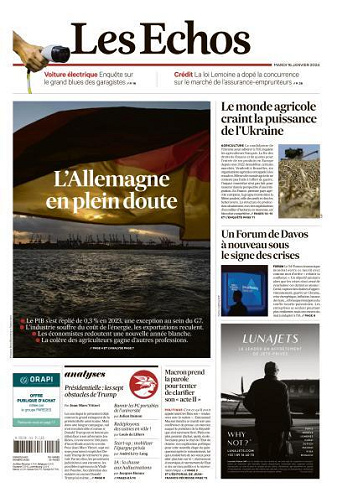 Les Echos du Mardi 16 Janvier 2024