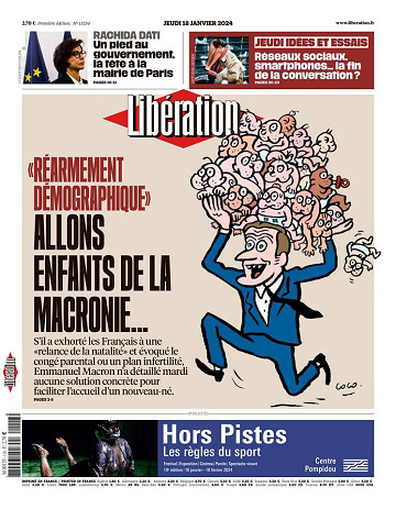 Libération du Jeudi 18 Janvier 2024