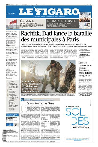 Le Figaro du Jeudi 18 Janvier 2024