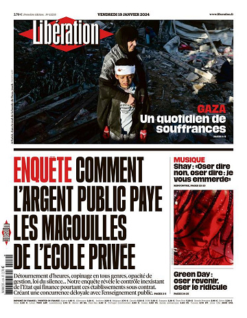 Libération du Vendredi 19 Janvier 2024