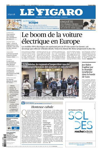 Le Figaro du Vendredi 19 Janvier 2024