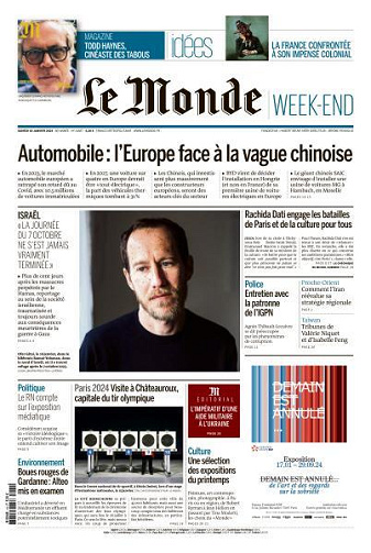 Le Monde du Samedi 20 Janvier 2024