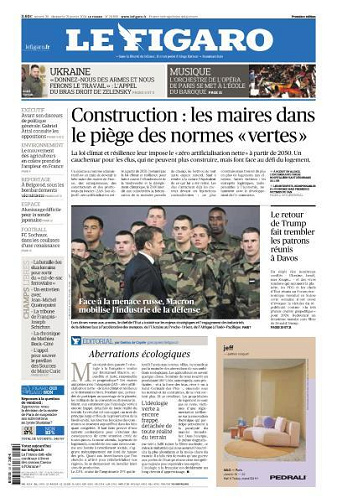 Le Figaro du Samedi 20 et Dimanche 21 Janvier 2024