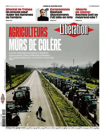 Libération du Lundi 22 Janvier 2024