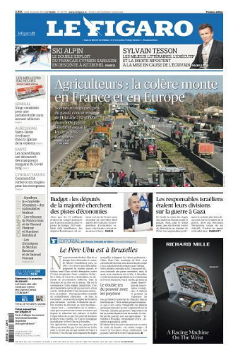 Le Figaro du Lundi 22 Janvier 2024