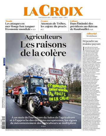 La Croix - 22 Janvier 2024