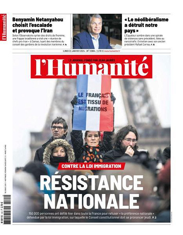 L’Humanite - 22 Janvier 2024
