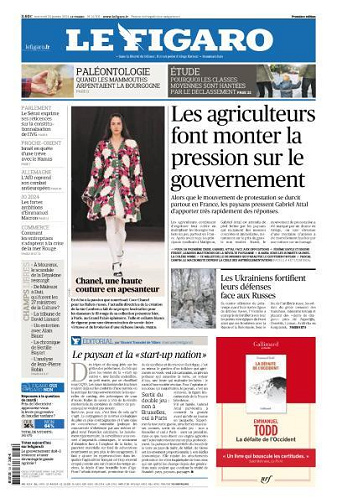 Le Figaro du Mercredi 24 Janvier 2024