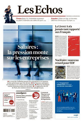 Les Echos du Mercredi 24 Janvier 2024