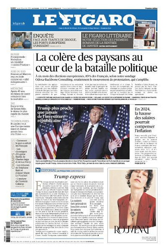 Le Figaro du Jeudi 25 Janvier 2024