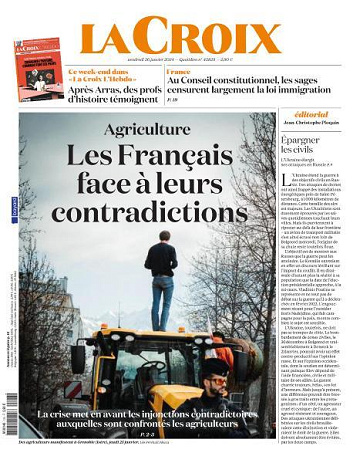 La Croix - 26 Janvier 2024